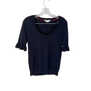 Boden Frill Sleeve Wool Blend Sweater Top Size US 4